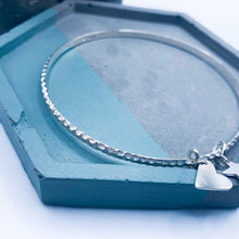 Load image into Gallery viewer, Sterling silver charm bangle
