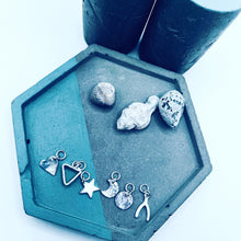 Load image into Gallery viewer, Sterling silver charm sets for hoop earrings