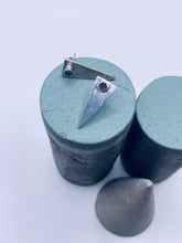 Load image into Gallery viewer, Geometric moonstone earrings