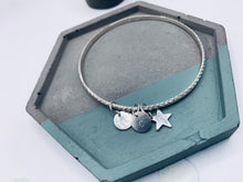 Load image into Gallery viewer, Sterling silver charm bangle