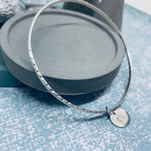 Load image into Gallery viewer, Sterling silver charm bangle