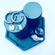 Load image into Gallery viewer, Sterling silver charm sets for hoop earrings