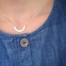 Load image into Gallery viewer, Sterling silver personalised mantra necklace