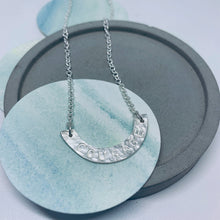 Load image into Gallery viewer, Sterling silver personalised mantra necklace