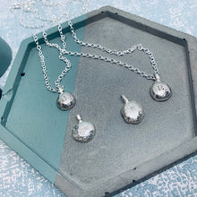 Load image into Gallery viewer, silver initial pendant necklace