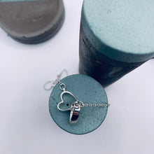 Load image into Gallery viewer, Sterling silver double heart necklace with personalisation