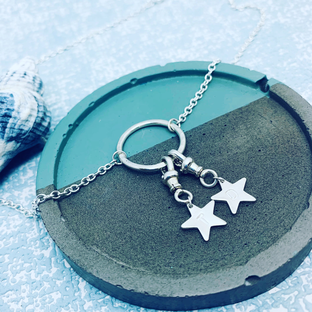 Personalised star necklace