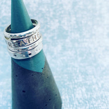 Load image into Gallery viewer, Sterling silver personalised stacking ring
